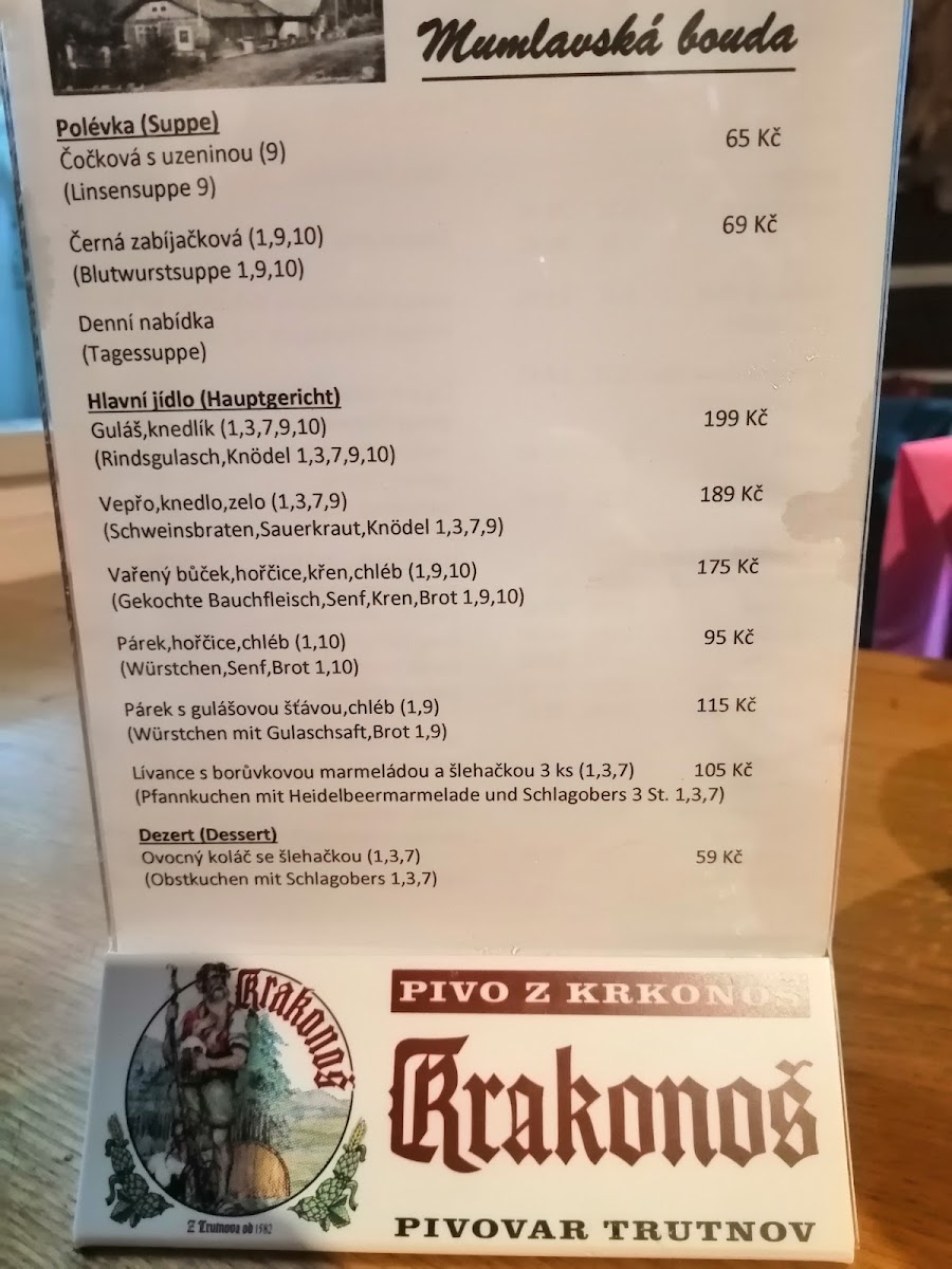 Menu Mumlavska Bouda-10