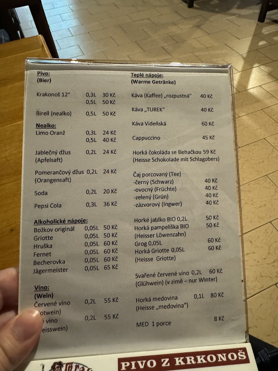 Menu Mumlavska Bouda-9